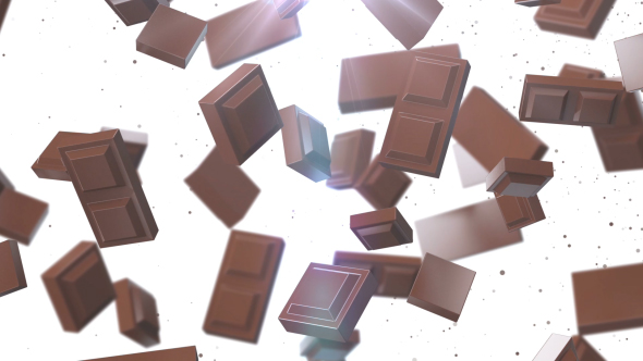 Chocolate Pieces Stack Falling alt
