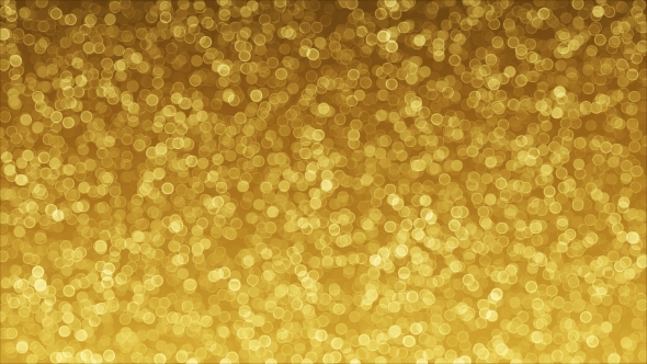 Golden Background of Bokeh Animation
