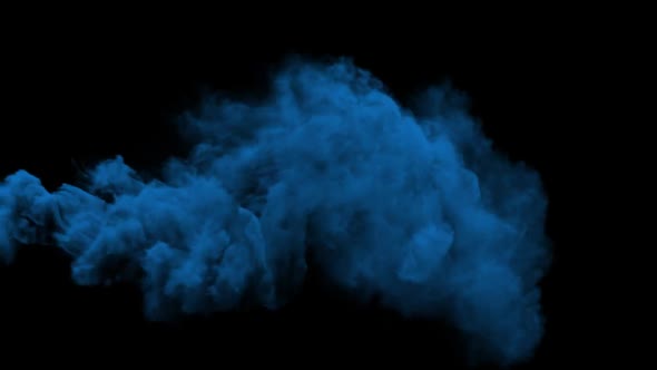 Colorful Blue Smoke