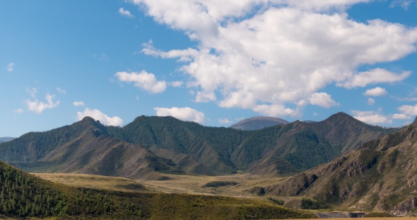 Landscape Altai Mountains, Siberia, Russia