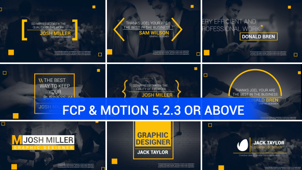 Corporate Titles For FCP X & Apple Motion alt