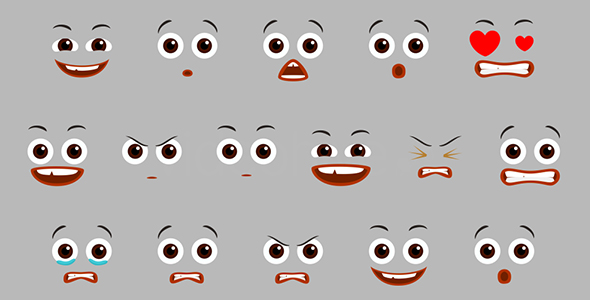 Cartoon Emoticons Pack 2