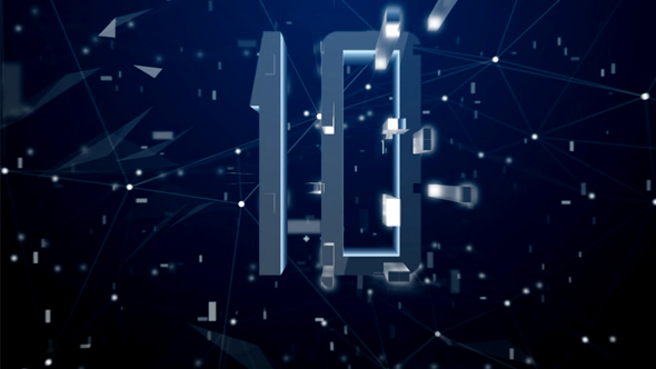 High Tech Digital Countdown (Dark Version)