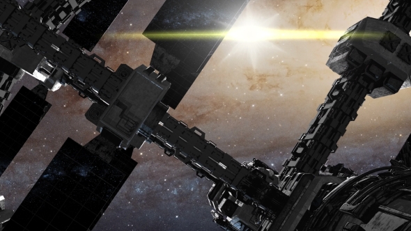 Spaceship Travelling Through the Universe alt