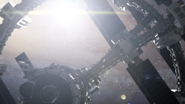 Spaceship Travelling Through the Universe alt