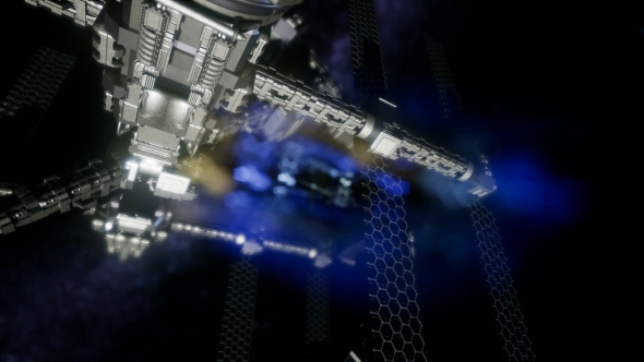 Spaceship Travelling Through the Universe alt