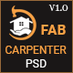 Fab Carpenter - PSD Template - ThemeForest Item for Sale