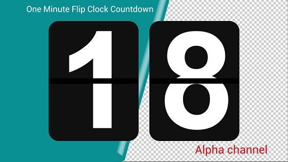 One Minute Flip Clock Countdown