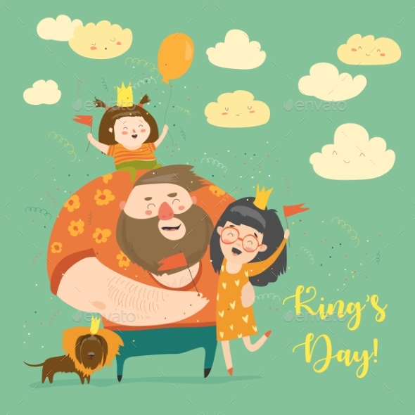 Family Celebrating Kings Day