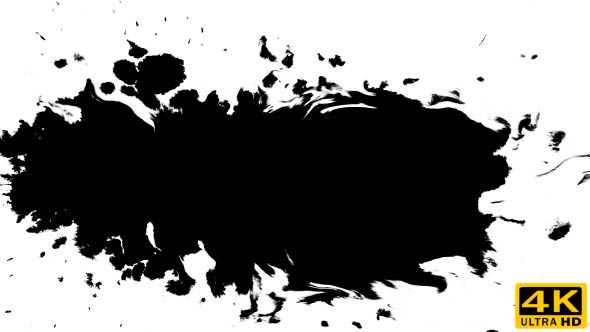 Several Ink Drops From Right To Left on Wet Paper 05 alt