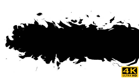 Several Ink Drops From Right To Left on Wet Paper 03 alt