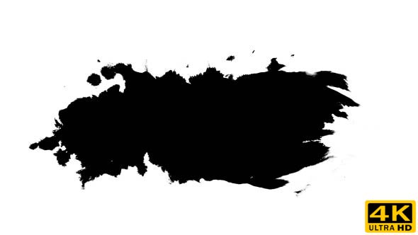 Several Ink Drops From Right To Left on Wet Paper 06