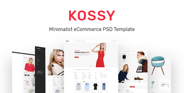 Kossy | Minimalist eCommerce PSD Template