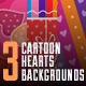 Valentine's Day. Backgrounds With Hearts - VideoHive Item for Sale