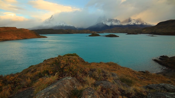 Dramatic Dawn in Torres Del Paine, Chile