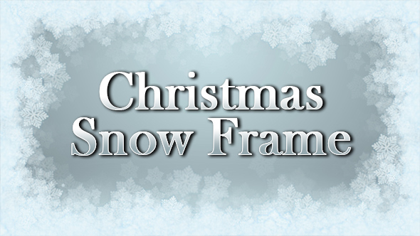 Christmas Snow Frame