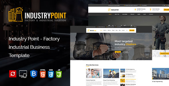 IndustryPoint Factory & Industrial HTML Template