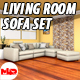 Living Room Sofa Set - 3DOcean Item for Sale