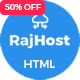 RajHost - Responsive Web Hosting HTML Template - ThemeForest Item for Sale
