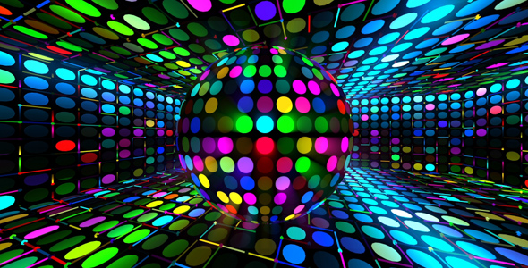 Neon Disco Ball