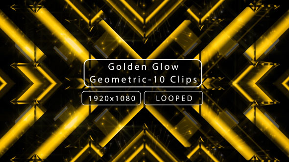 Golden Glow Geometric