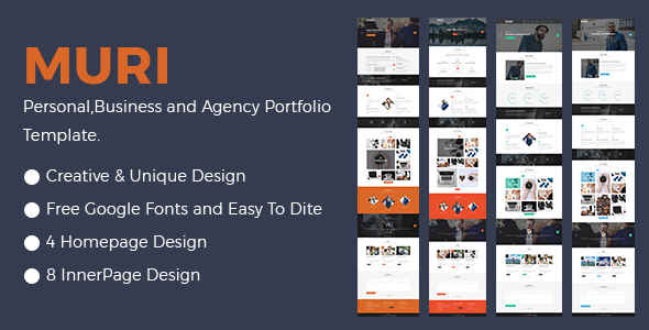 MURI- Multipurpose Business Agency and Personal Portfolio Template