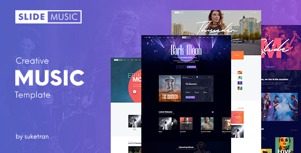 Slide - Creative Music PSD Template