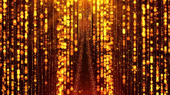 Golden Particles Curtain
