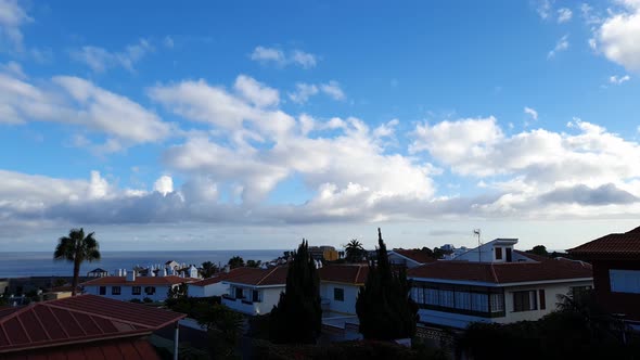 Hyperlapse of Morning Sky in Puerto De La Cruz