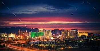  Lights of the World Famous Sin City. Nevada, United States.