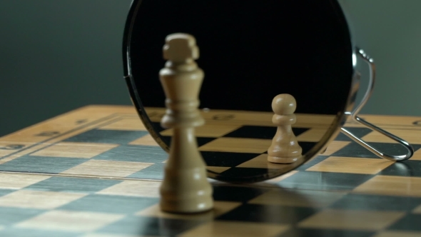 White King White Pawn on the Chess Board