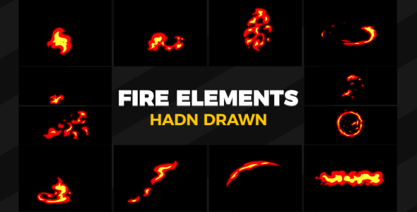 Hand Drawn Fire Elements alt