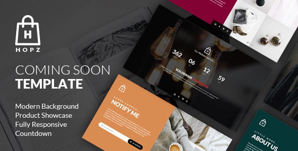 Hopz - eCommerce Coming Soon HTML Template