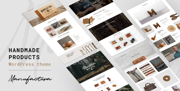 Manufactura - Handmade Crafts, Artisan, Artist WordPress Theme