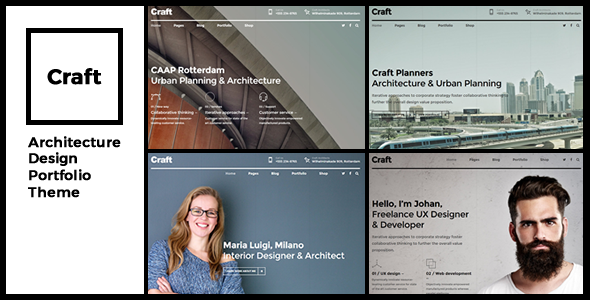 Craft Portfolio - Architecture & Design WordPress Theme