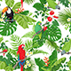 Tropical Birds and Flowers Pattern - GraphicRiver Item for Sale