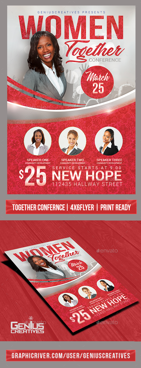 Church Event or Women's Conference Flyer Template