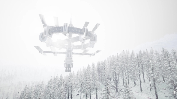 Alien UFO at Earth alt