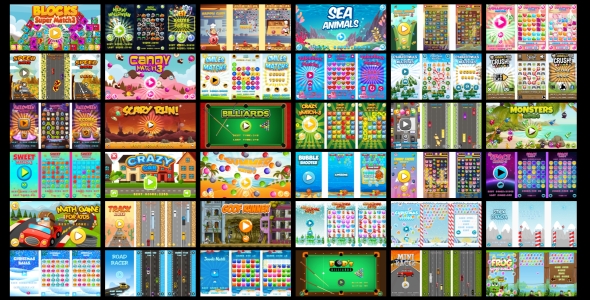 36 GIER HTML5 W 1 SUPER BUNDLE !!! (Construct 3 | Construct 2 | Capx)