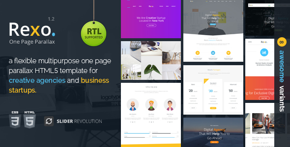 Rexo - One Page Parallax