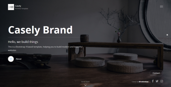 Casely - Kreatywny szablon strony internetowej dla agencji, biznesu i portfela