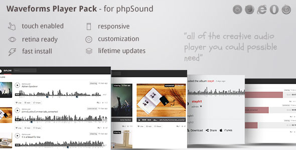 phpSound - players pack theme - including wave player zoomsounds