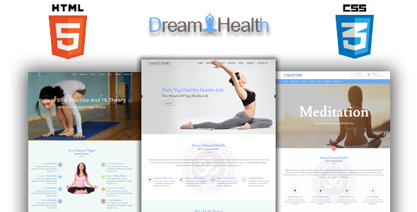 Dreamhealth - Yoga, Spa and Fiteness HTML Template