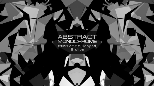Abstract Monochrome VJ Pack