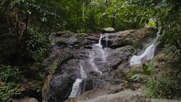 A Mountain Waterfall