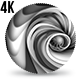 3D Layers Abstract Spiral B&W - VideoHive Item for Sale
