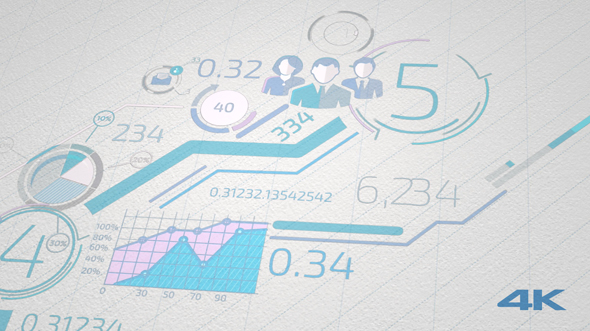 Growth Of Blue Infographics On White Paper