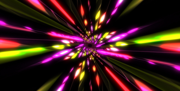 Abstract Neon Rays