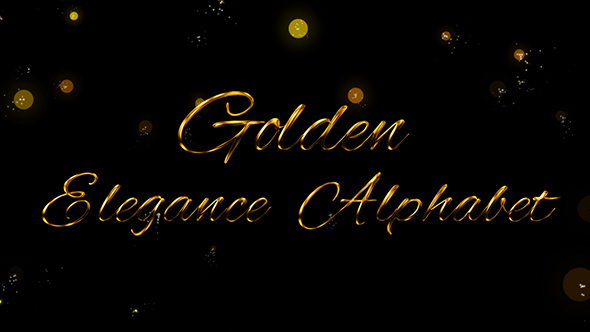 Golden Elegance Alphabet