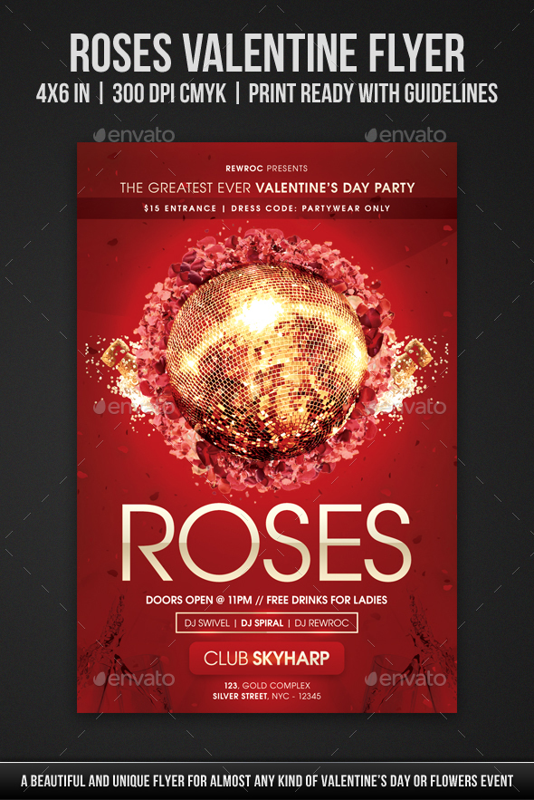 Roses Valentine Flyer